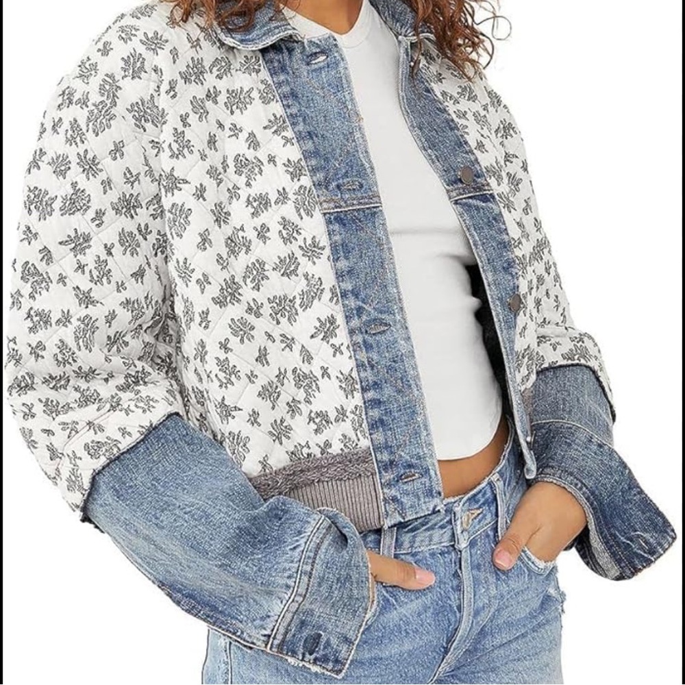 Free People Ditsy Denim jacket